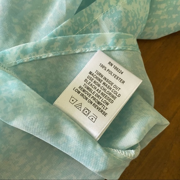 Indigo Soul Sharkbite Sheer Top Sz Large - Picture 8 of 8